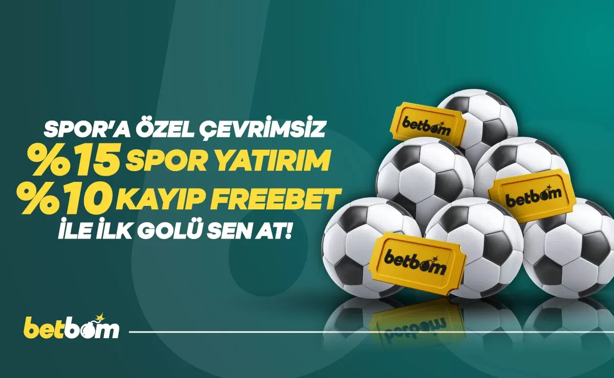 Çevrimsiz Spor %15 Yatırım Bonusu + %10 Kayıp Freebet