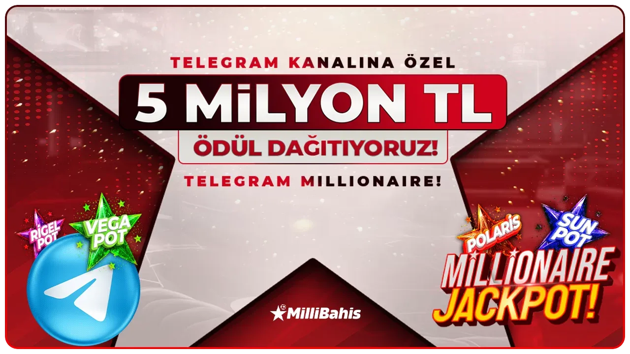 Telegram Özel Millionaire Jackpot Çekilişi